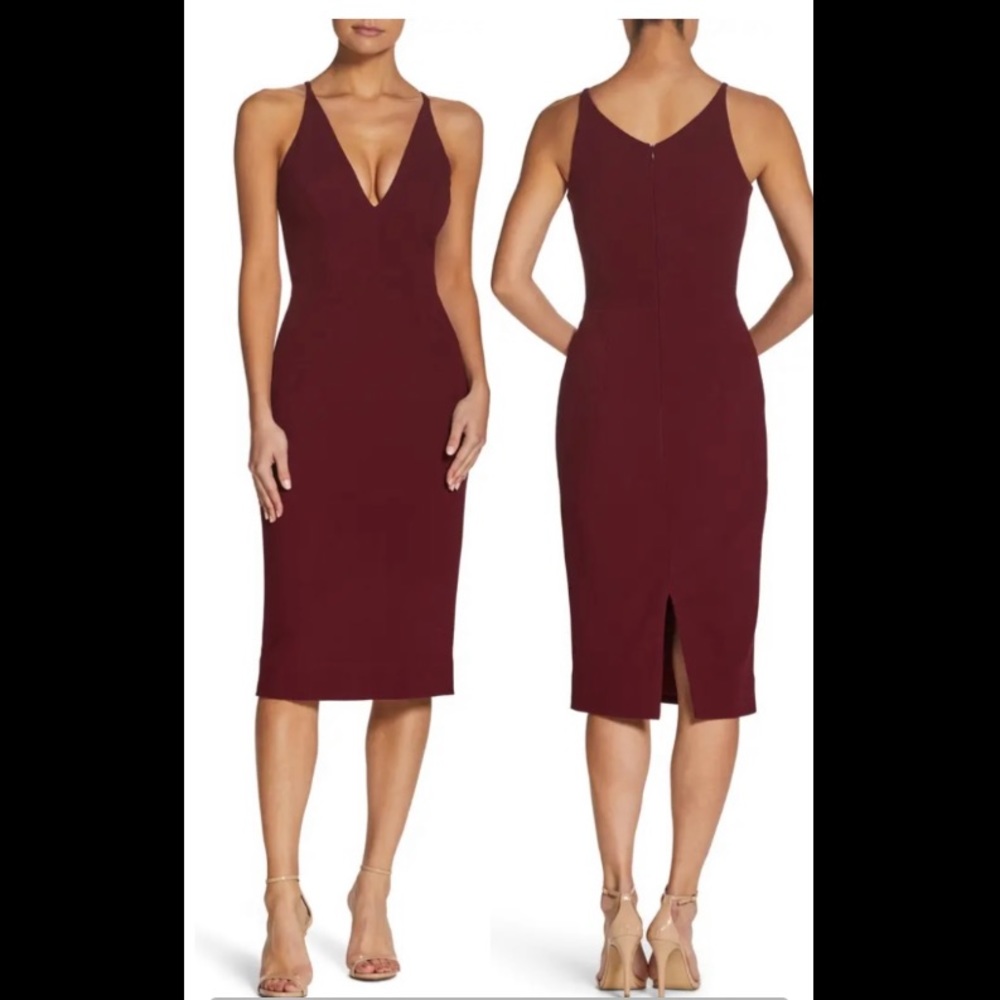 Lyla Crepe Cocktail Dress - DRESS THE POPULATION size 2